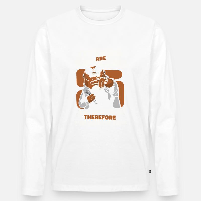Otter Seeotter - Männer Premium Bio Langarmshirt - Weiß