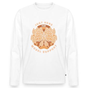 Mushroom Mushrooms Funghi Mushroom - Men's Premium Organic Long Sleeve Shirt - white - Front - Nico (187cm)