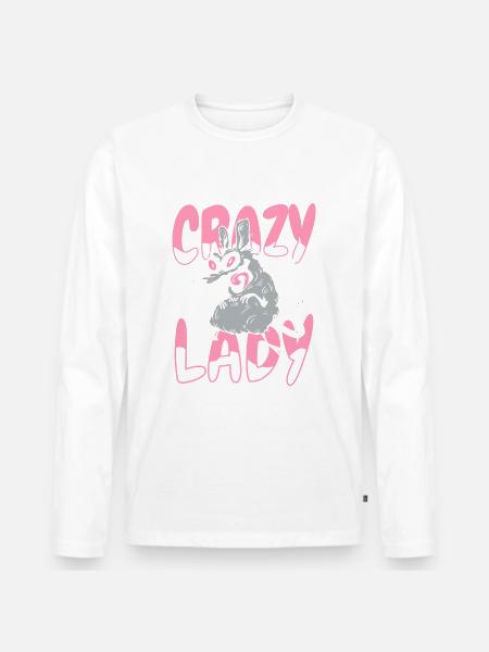 Rat animal Rat rodent - Men's Premium Organic Long Sleeve Shirt - white