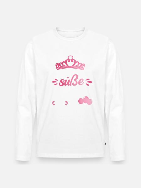 Geburtstagsgeschenk 8 Jahre Geburtstagskind - Männer Premium Bio Langarmshirt - Weiß