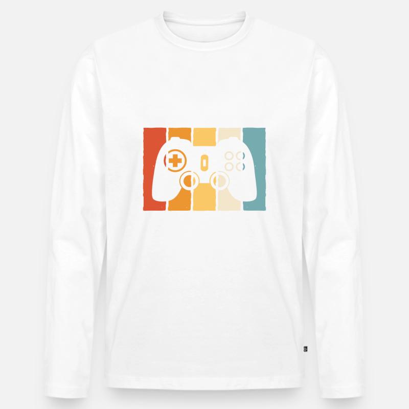 Jugendweihe Mädchen Junge Erwachsen - Männer Premium Bio Langarmshirt - Weiß