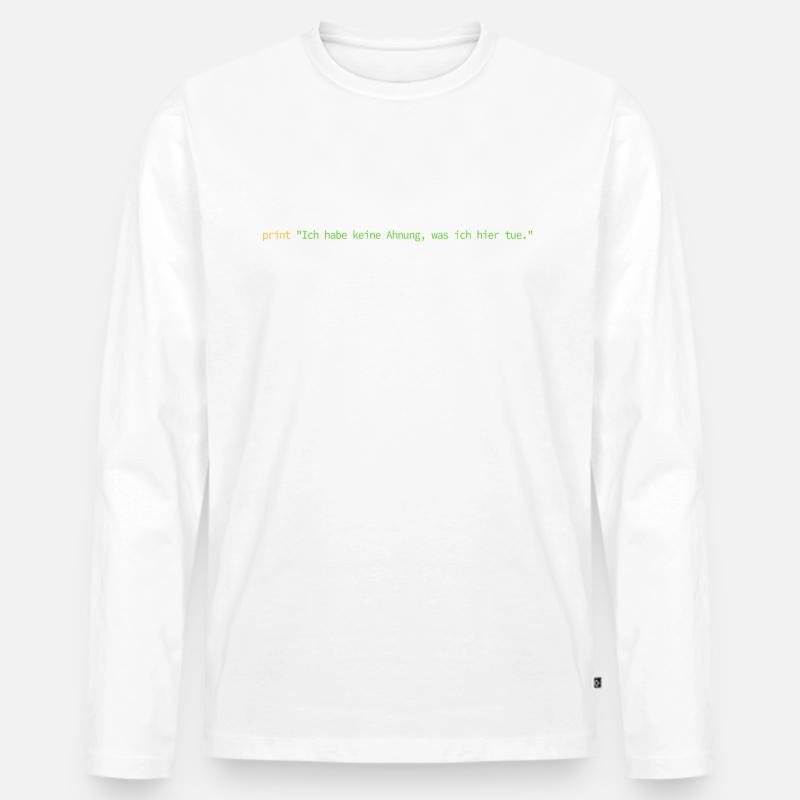 Programmer, Computer Scientist, Nerd, Software Engineer Men's Premium Organic Long Sleeve Shirt