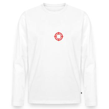 Sport Shooter Shooting Club Sport Shooting Shooter - Men's Premium Organic Long Sleeve Shirt - white - Front - Nico (187cm)