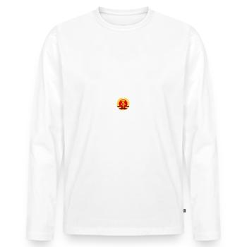 Allemagne de l’Est Ossi de l’Est RDA Patrie Bloc de l’Est - T-shirt manches longues Premium bio Homme - blanc - Devant - Nico (187cm)