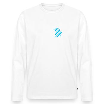 Free State of Bavaria Bavarian - Men's Premium Organic Long Sleeve Shirt - white - Front - Nico (187cm)
