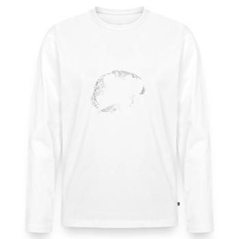 Le médecin dit que c’est incurable - développé couché - T-shirt manches longues Premium bio Homme - blanc - Devant - Nico (187cm)