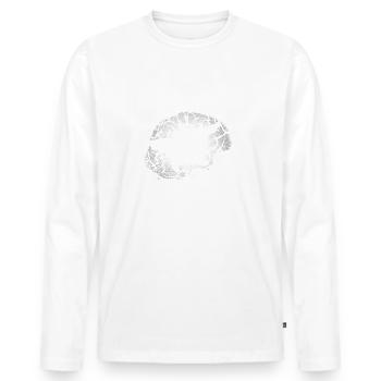 The doctor says it's incurable - whale - Men's Premium Organic Long Sleeve Shirt - white - Front - Nico (187cm)