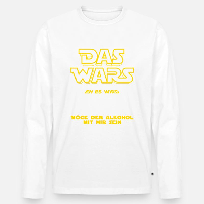 Das Wars, 50 ich jetzt bin. Geburtstag Geschenk - Männer Premium Bio Langarmshirt - Weiß