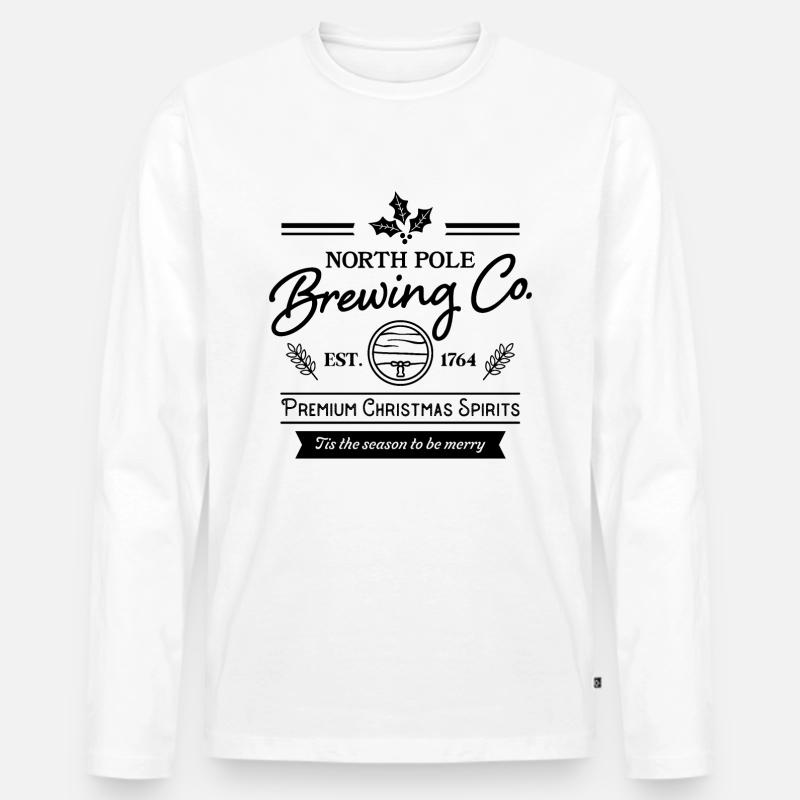 North Pole Brewing Co. - Männer Premium Bio Langarmshirt - Weiß