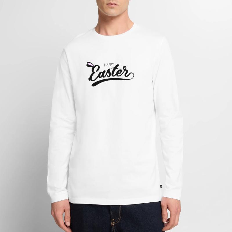 Happy Easter Easter Bunny Easter Egg Easter Easter Männer Premium Bio Langarmshirt