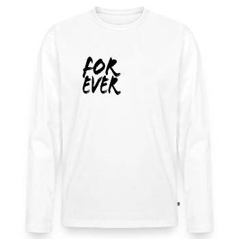 For Ever Leverkusen - Ich mag Leverkusen - Männer Premium Bio Langarmshirt - Weiß - Vorne - Nico (187cm)