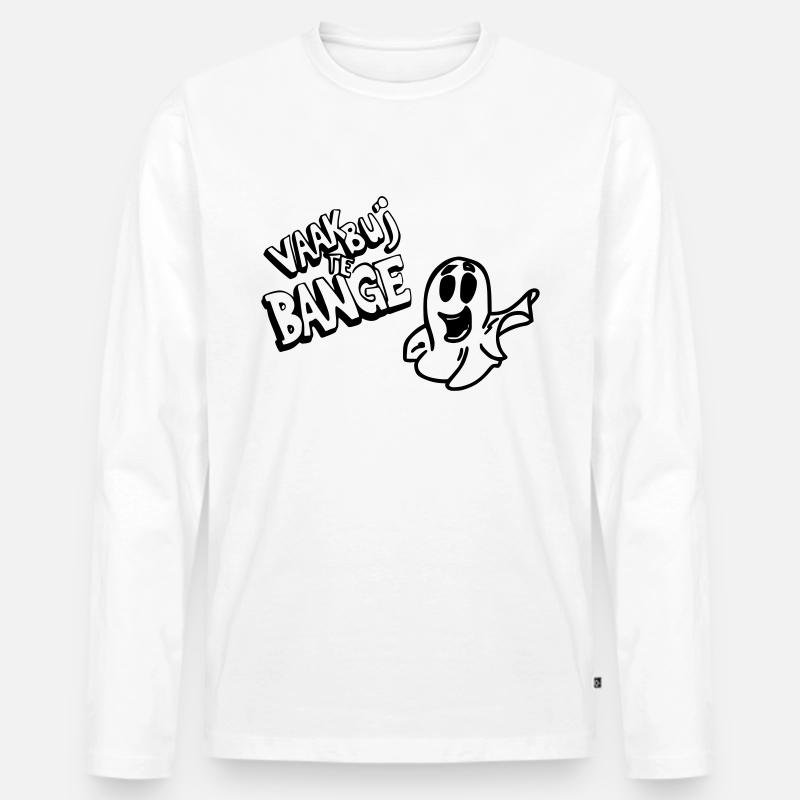 Buj oft zu ängstlich - Männer Premium Bio Langarmshirt - Weiß