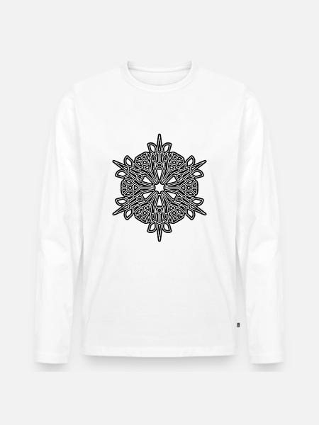 RF319BLACKUK - Men's Premium Organic Long Sleeve Shirt - white