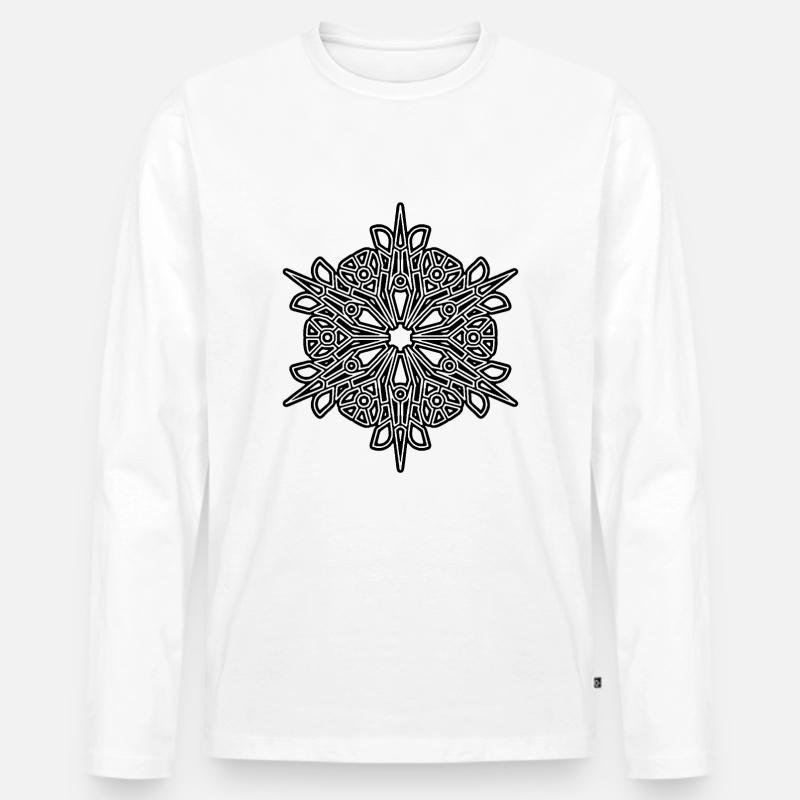 RF319BLACKUK - Men's Premium Organic Long Sleeve Shirt - white