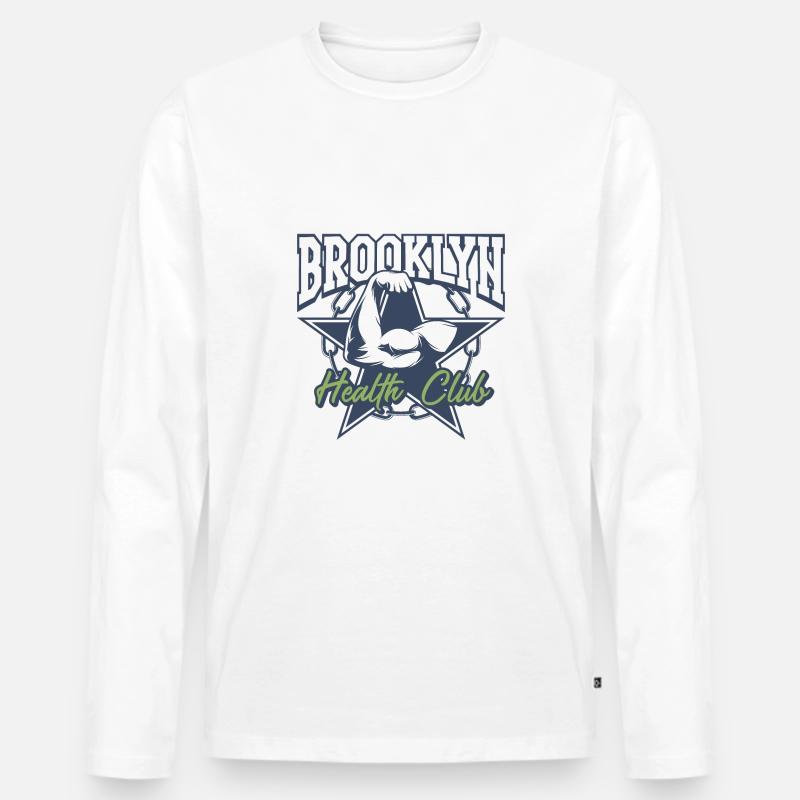 Coole Sprüche - Männer Premium Bio Langarmshirt - Weiß