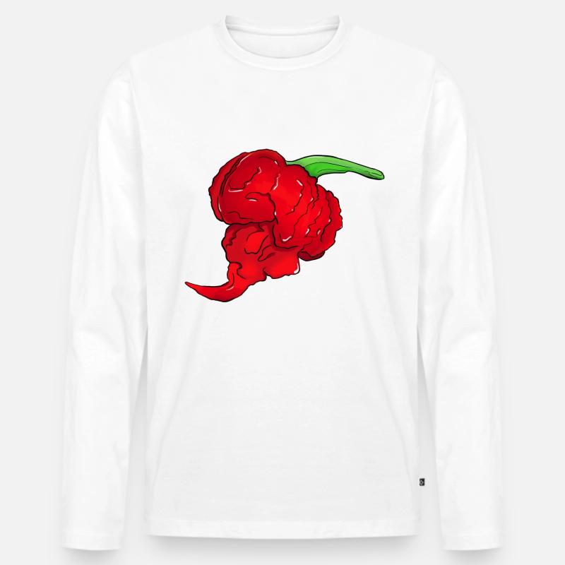 7 Pot Primo - Männer Premium Bio Langarmshirt - Weiß