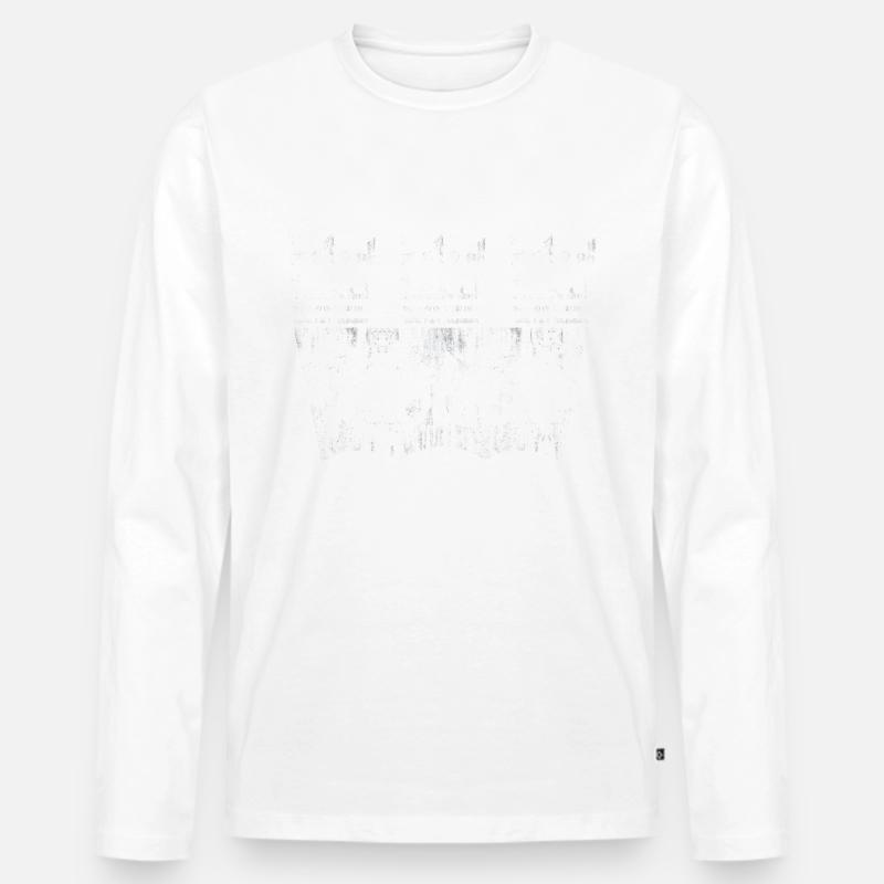 Orijinal Kölsch - Männer Premium Bio Langarmshirt - Weiß
