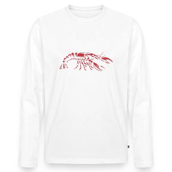 Crawfish Belle Of The Boil Funny Saying - Men's Premium Organic Long Sleeve Shirt - white - Front - Nico (187cm)