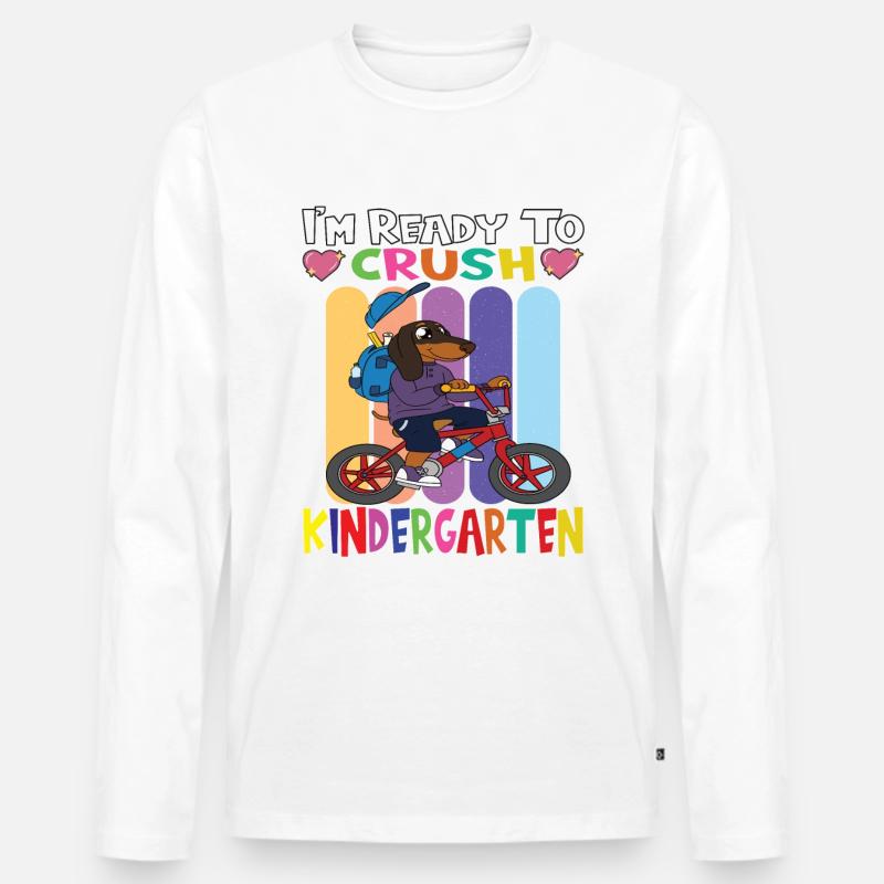 Kindergartenkind Kindergarten Geschenk - Männer Premium Bio Langarmshirt - undefined