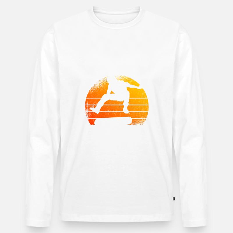 Skateboarding Is Importanter - Männer Premium Bio Langarmshirt - undefined