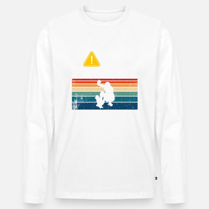 Start Talking About Skateboarding - Männer Premium Bio Langarmshirt - undefined