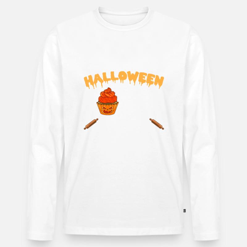 Bäcker Halloween Geschenke Konditor - Männer Premium Bio Langarmshirt - undefined