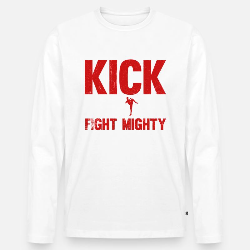 Kickboxen Kickboxer Kickboxing - Männer Premium Bio Langarmshirt - undefined