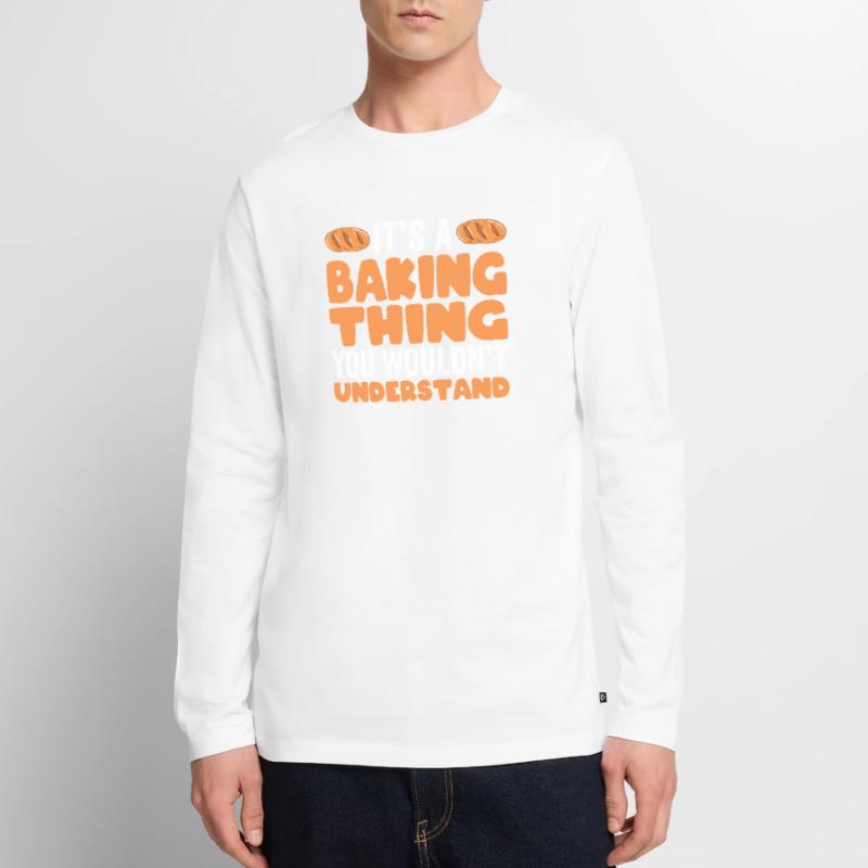 Baking Bread Bakery Bakery Bread Making Men's Premium Organic Long Sleeve Shirt