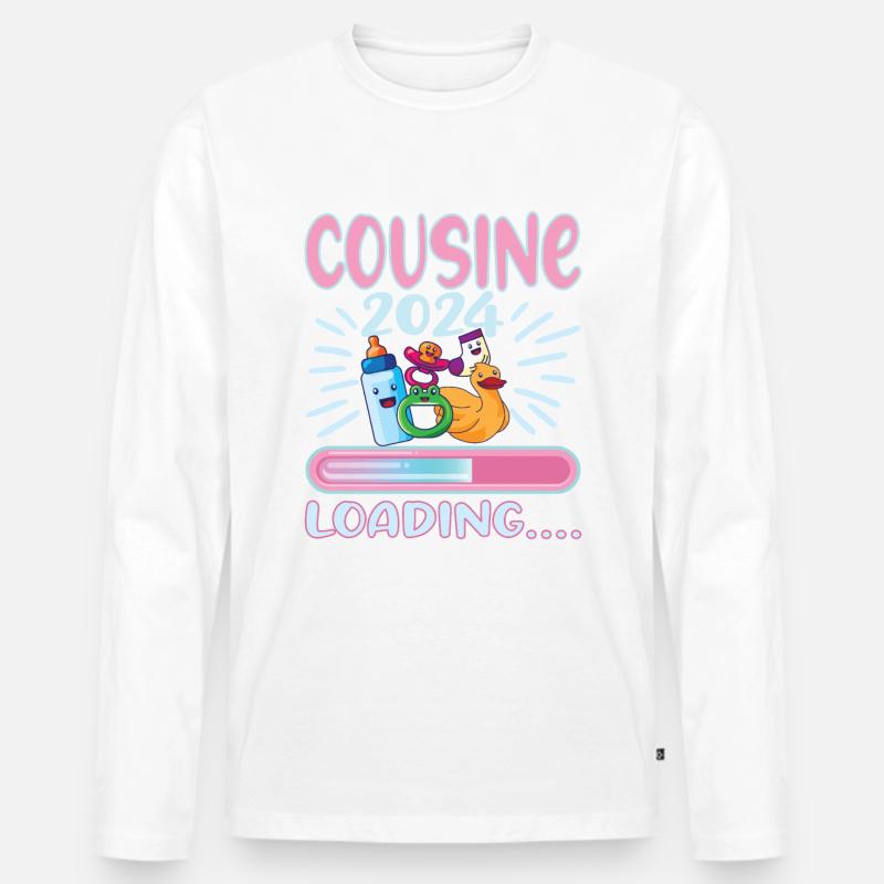 Cousine werden Cousine 2024 - Männer Premium Bio Langarmshirt - undefined