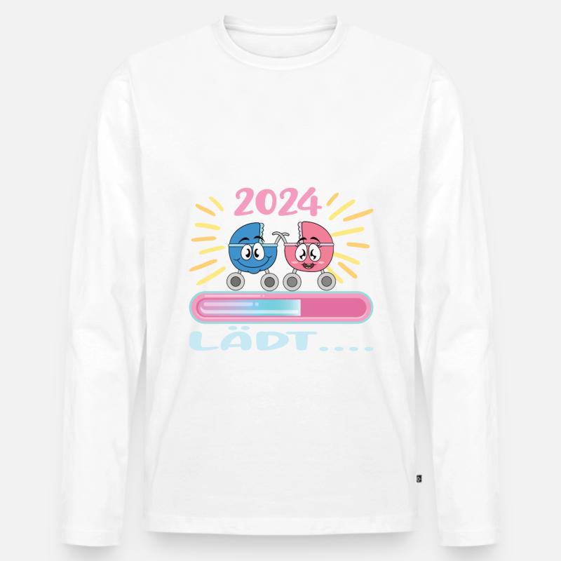 Schwester werden Schwester 2024 - Männer Premium Bio Langarmshirt - undefined