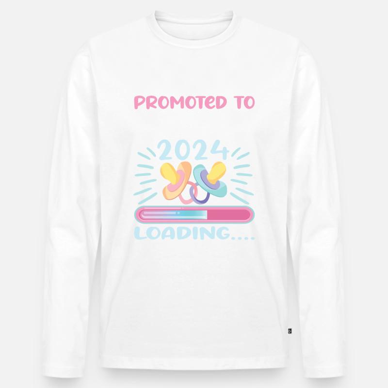 Mama 2024 Werdende Mutter Schwangerschaft - Männer Premium Bio Langarmshirt - undefined