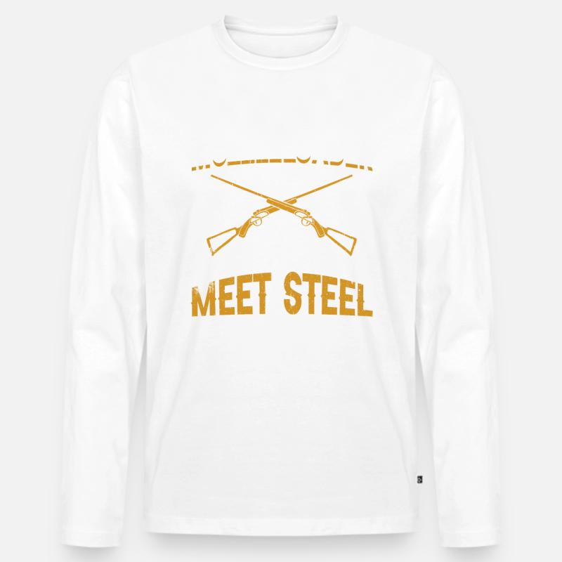 Vorderlader Muzzleloader Muzzle Loading - Men's Premium Organic Long Sleeve Shirt - undefined