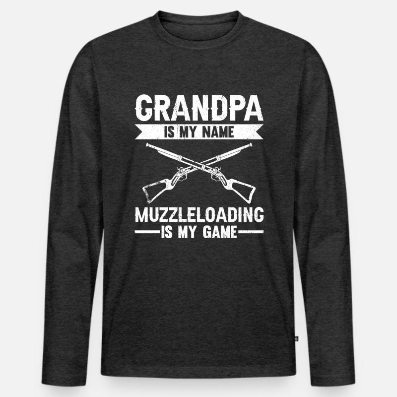 Vorderlader Muzzleloader Muzzle Loading Men's Premium Organic Long Sleeve Shirt