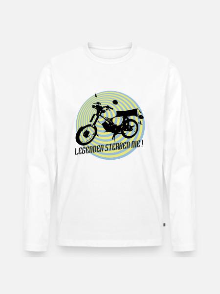 S51 Legenden - Männer Premium Bio Langarmshirt - Weiß