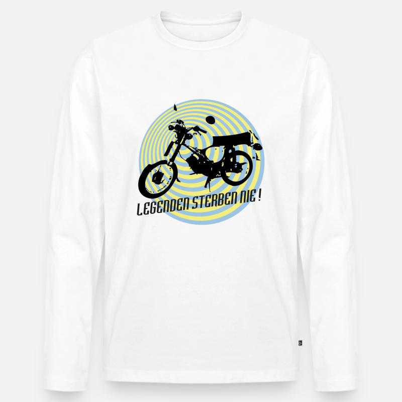 S51 Legenden - Männer Premium Bio Langarmshirt - Weiß
