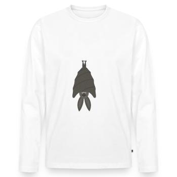Pyjama pyjama pyjama chauve-souris Bedgirl - T-shirt manches longues Premium bio Homme - blanc - Devant - Nico (187cm)