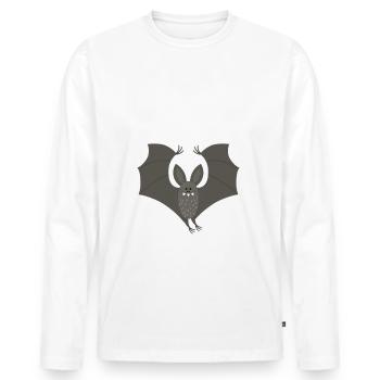 Pyjama pyjama pyjama chauve-souris Bedgirl - T-shirt manches longues Premium bio Homme - blanc - Devant - Nico (187cm)