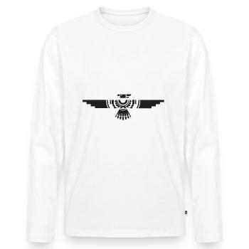 Native American Dreamcatcher Cowboy Western - Men's Premium Organic Long Sleeve Shirt - white - Front - Nico (187cm)