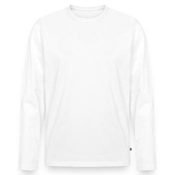 Cette fille a besoin d’une bière - Biertrinker - Spruch - T-shirt manches longues Premium bio Homme - blanc - Devant - Nico (187cm)