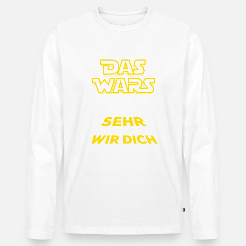 Das Wars - Verabschiedung - Mitarbeiter Name - Männer Premium Bio Langarmshirt - Weiß