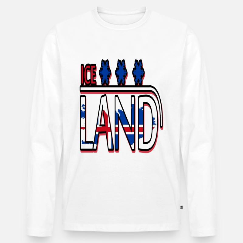 Iceland - Männer Premium Bio Langarmshirt - undefined
