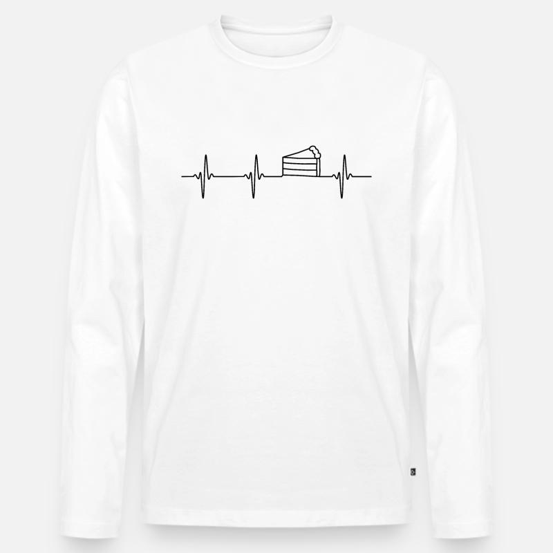 Backen - Männer Premium Bio Langarmshirt - Weiß