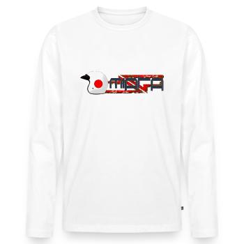 Miata MX5 - JDM - Männer Premium Bio Langarmshirt - Weiß - Vorne - Nico (187cm)