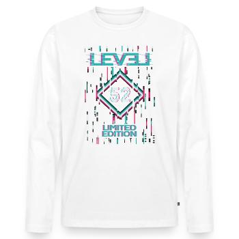 Birthday Level 52 Gaming Limited Edition Gamer - Men's Premium Organic Long Sleeve Shirt - white - Front - Nico (187cm)