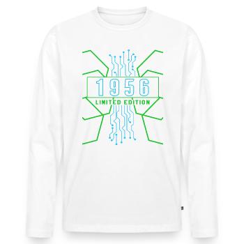 Anniversaire 1956 Gaming Limited Edition Gamer - T-shirt manches longues Premium bio Homme - blanc - Devant - Nico (187cm)