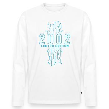 Anniversaire 2002 Gaming Limited Edition Gamer - T-shirt manches longues Premium bio Homme - blanc - Devant - Nico (187cm)