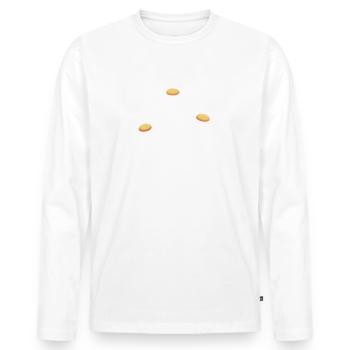 Summer Flowers Flower Inspiration Motivational Saying - Men's Premium Organic Long Sleeve Shirt - white - Front - Nico (187cm)