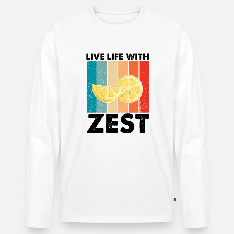 Lemonade Zitrone Limonade Limonaden Stand Design - Männer Premium Bio Langarmshirt - Weiß