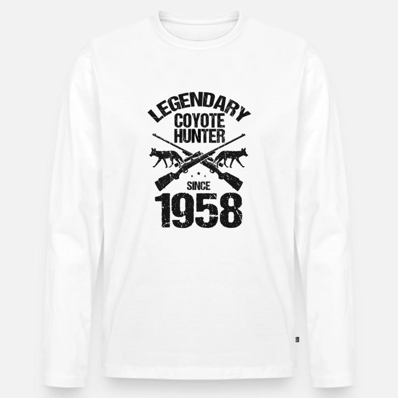 Conception de coyote pour les réacteurs de coyote T-shirt manches longues Premium bio Homme