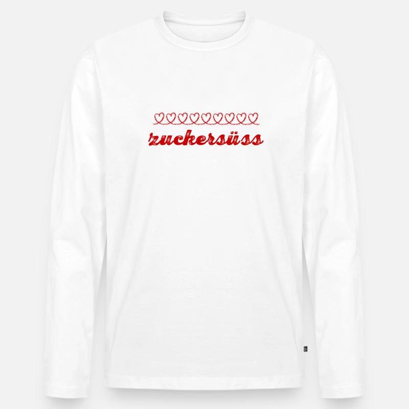 extrem süß - Männer Premium Bio Langarmshirt - Weiß